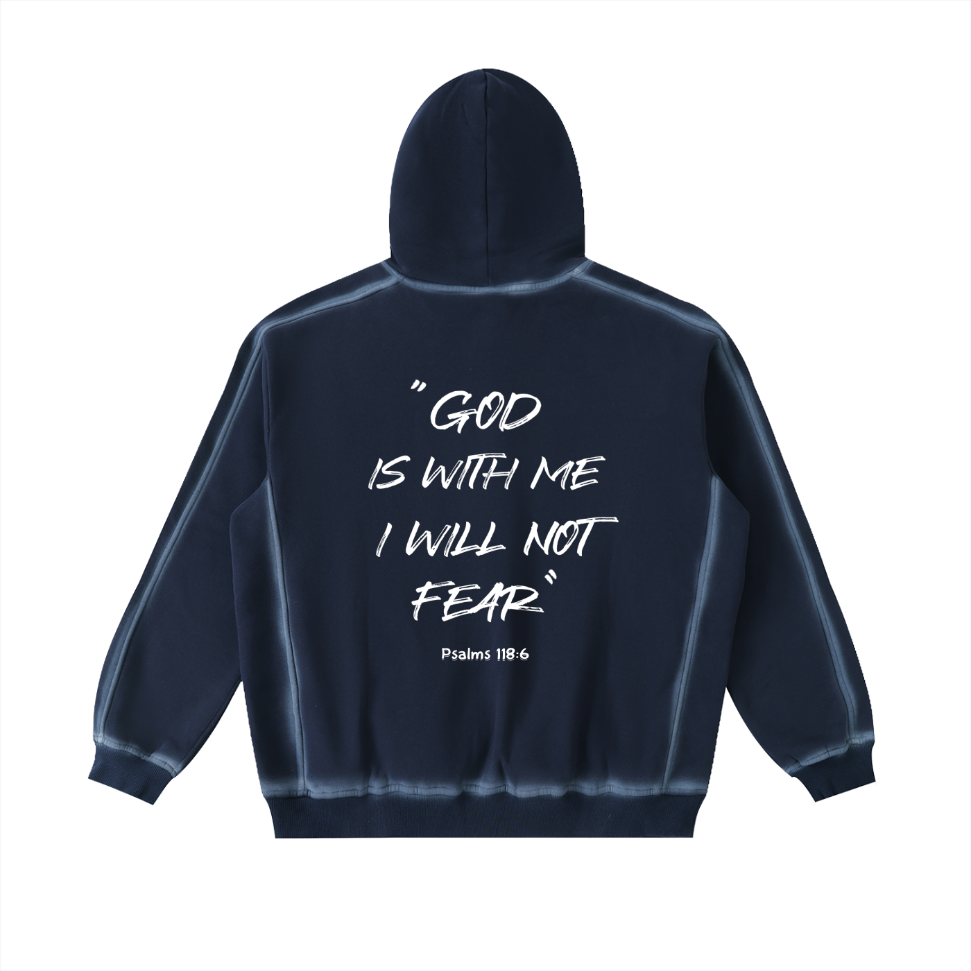 Blue SunfadedPsalms 118:6 Hoodie(Set)