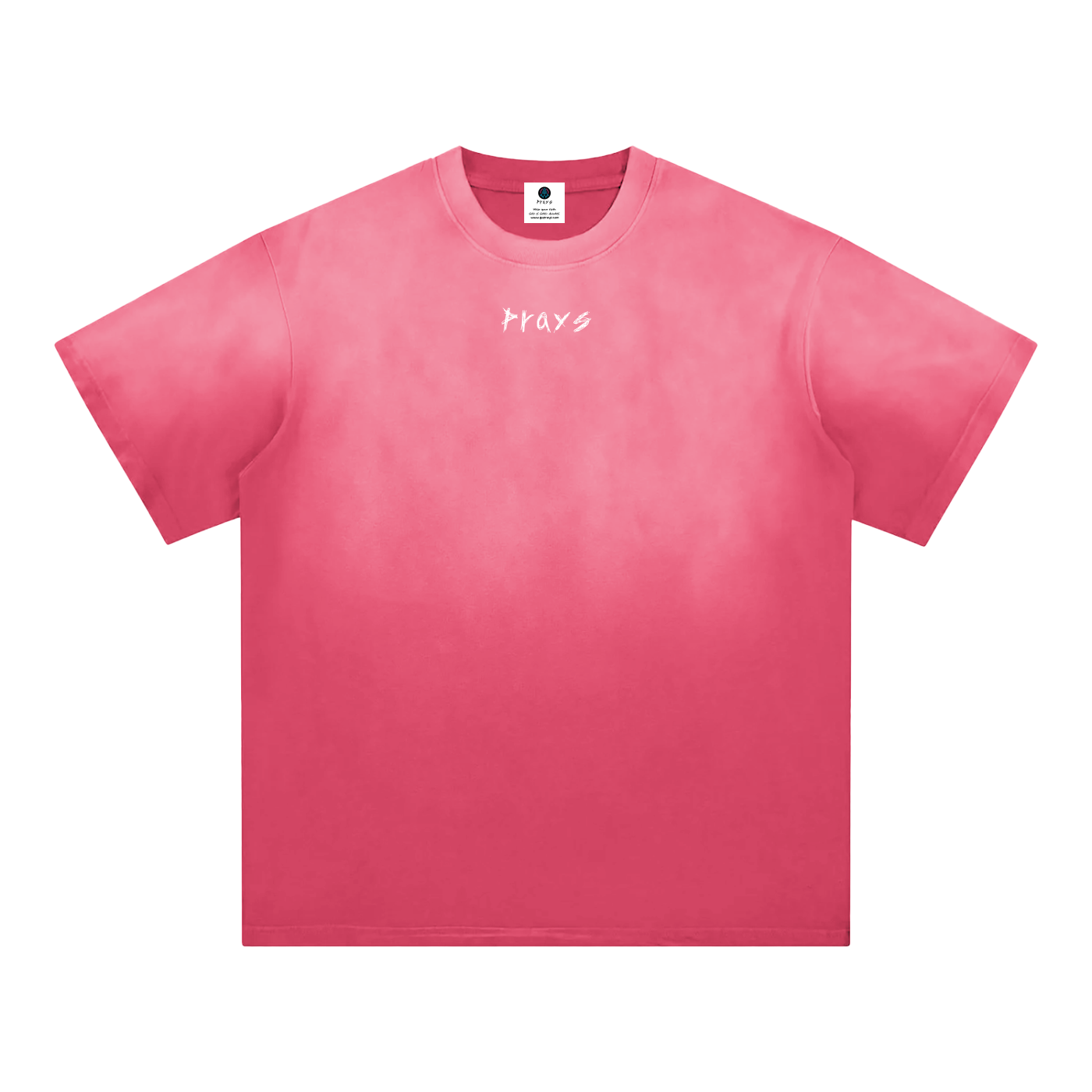 God is Good Sunfade T-Shirt Pink – Prays Studios